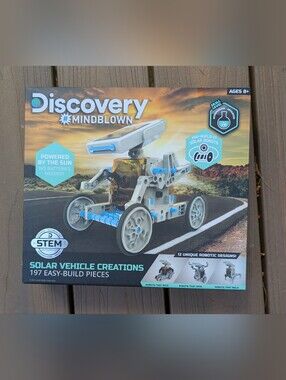Discovery Mindblown Solar Robot Vehicle Kit - Gray & Blue